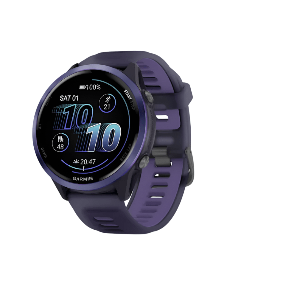 Garmin Electronics Garmin Unisex Forerunner 570 47mm GPS Running Watch in Imperial Purple/Indigo - Up and Running