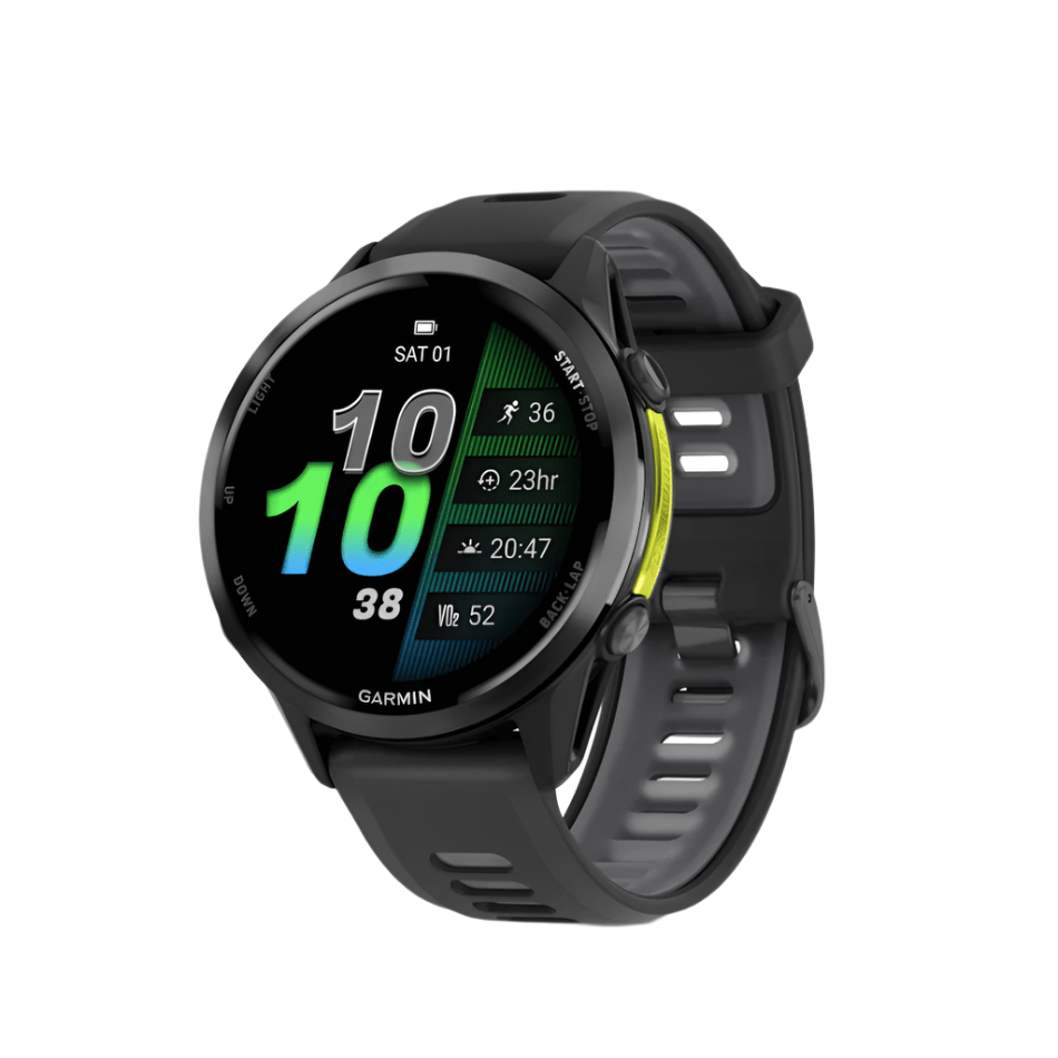 Garmin Electronics Garmin Unisex Forerunner 970 GPS Running Watch in Black/Translucent Whitestone - Up and Running