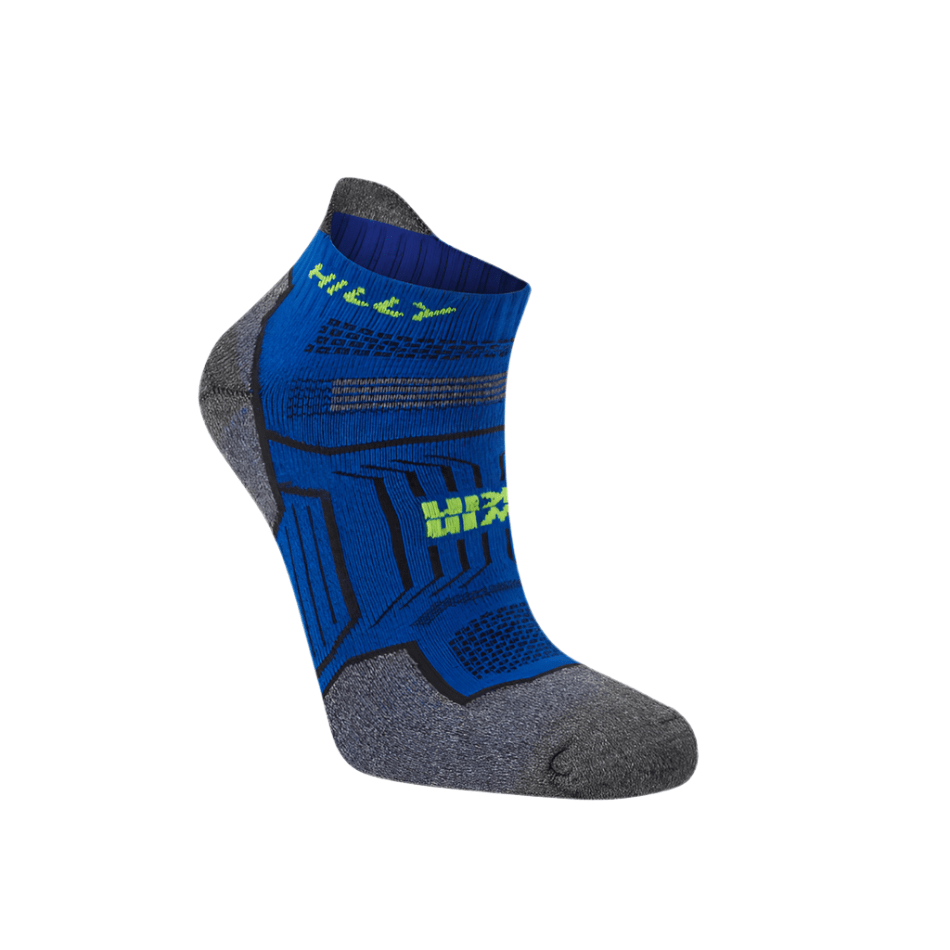 Hilly Accessories Hilly Twin Skin Socklet Med Running Socks in Cobalt/Grey Marl SS25 - Up and Running