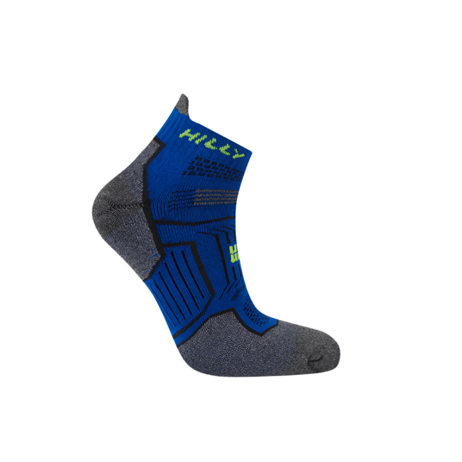 Hilly Accessories Hilly Twin Skin Socklet Med Running Socks in Cobalt/Grey Marl SS25 - Up and Running