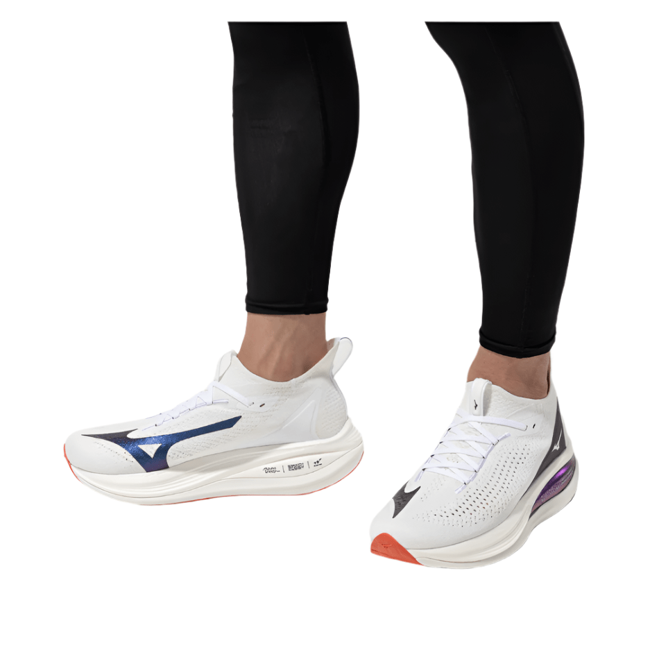 Mizuno Shoes Mizuno Men's Neo Vista 2 Running Shoes in White/White/Iris Bloom AW25 - Up and Running