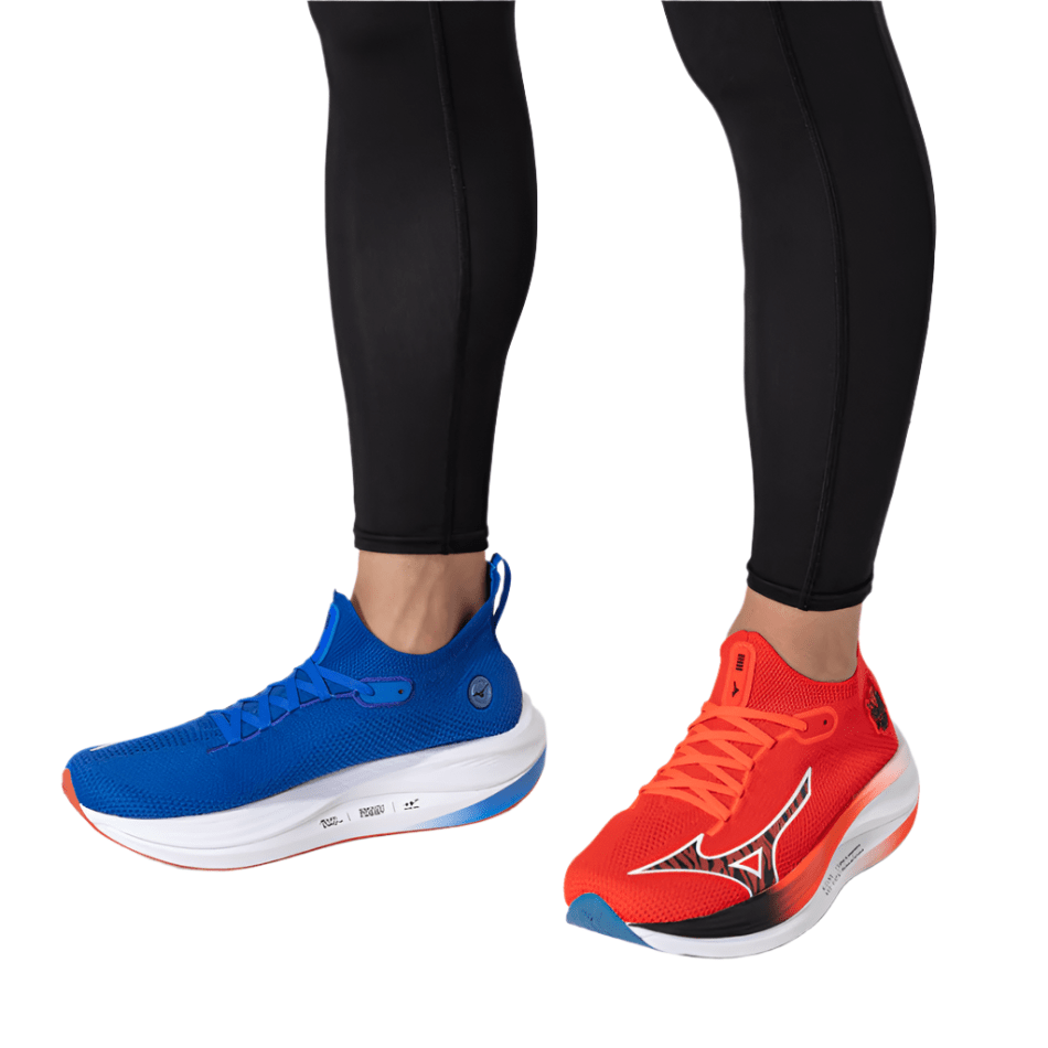 Mizuno Shoes Mizuno Unisex Neo Vista Running Shoes in Mizuno Ignition Red/Black/Baseball Blue SS25 - Up and Running