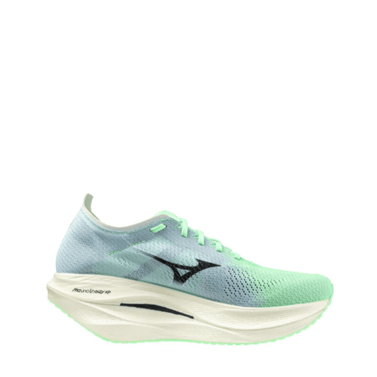 Mizuno Shoes Mizuno Unisex Wave Rebellion Pro 3 Running Shoes in Neo Mint/Black/Hint of Mint SS25 - Up and Running