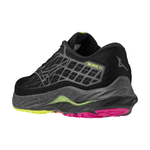 Mizuno Shoes Mizuno Wave Inspire 20 Women's Running Shoes-Black/Silver/Sunny Lime AW24 - Up and Running