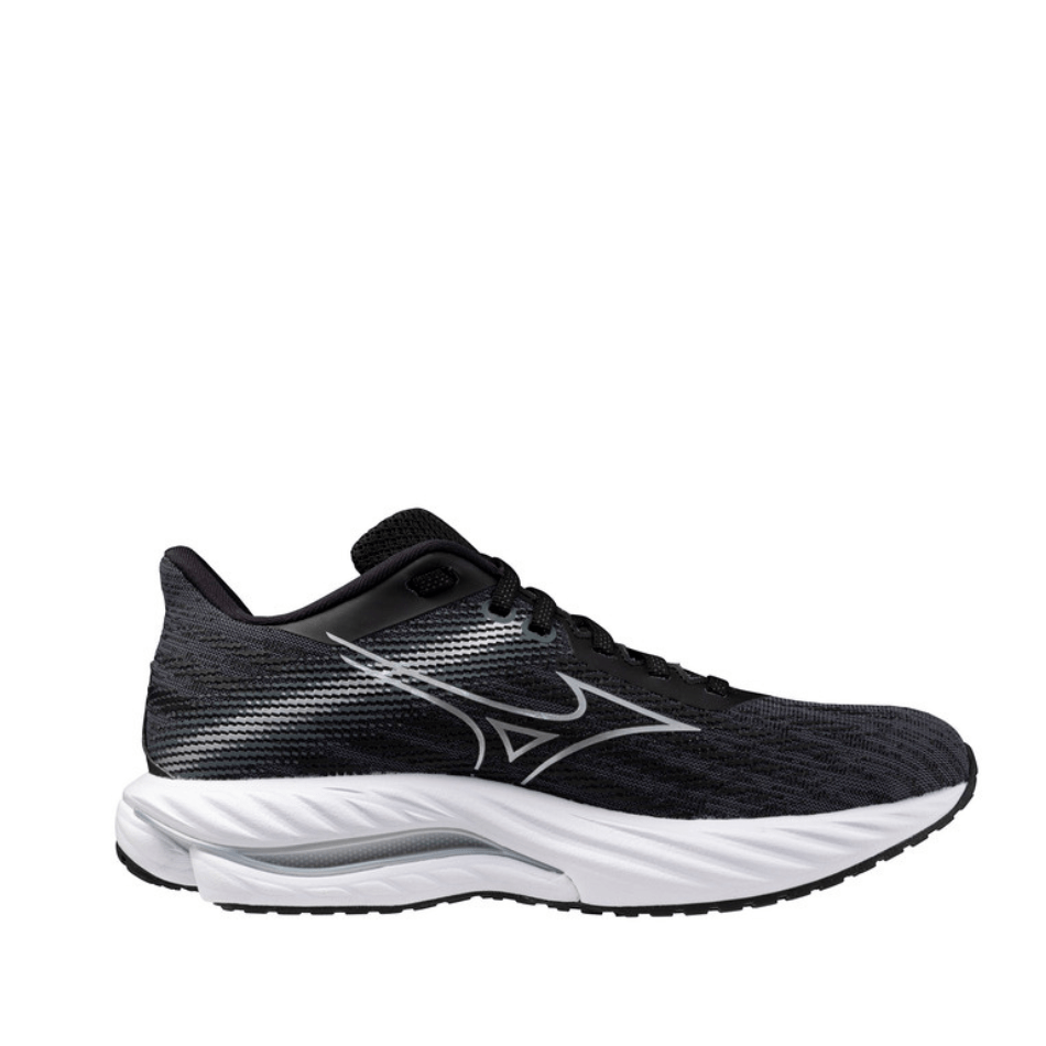 Mizuno Shoes Mizuno Women's Wave Inspire 21 Running Shoes in Black/Silver/Metallic Gray SS25 - Up and Running