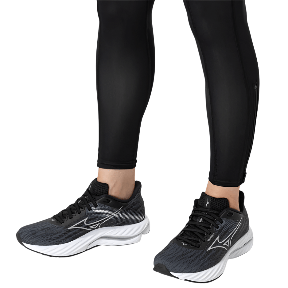 Mizuno Shoes Mizuno Women's Wave Inspire 21 Running Shoes in Black/Silver/Metallic Gray SS25 - Up and Running