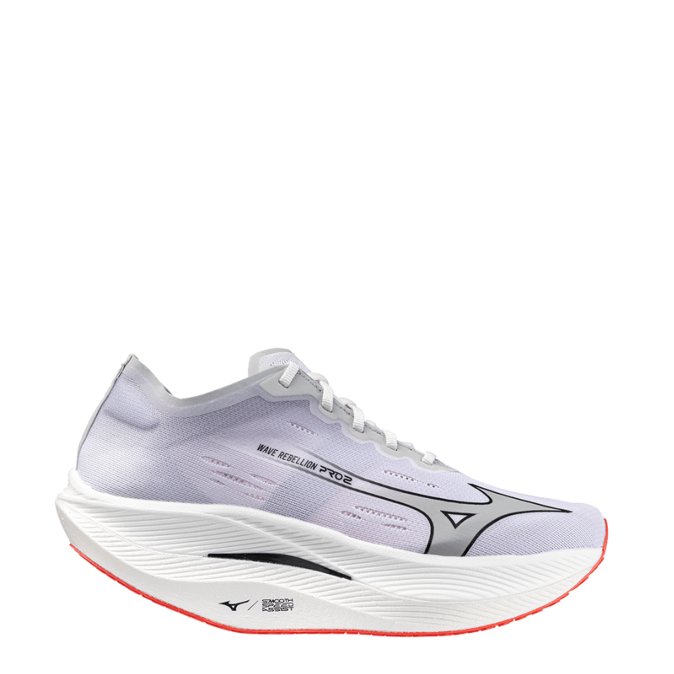 Mizuno Shoes Mizuno Women's Wave Rebellion Pro 2 Running Shoes in White/Harbor Mist/Cayenne SS24 - Up and Running