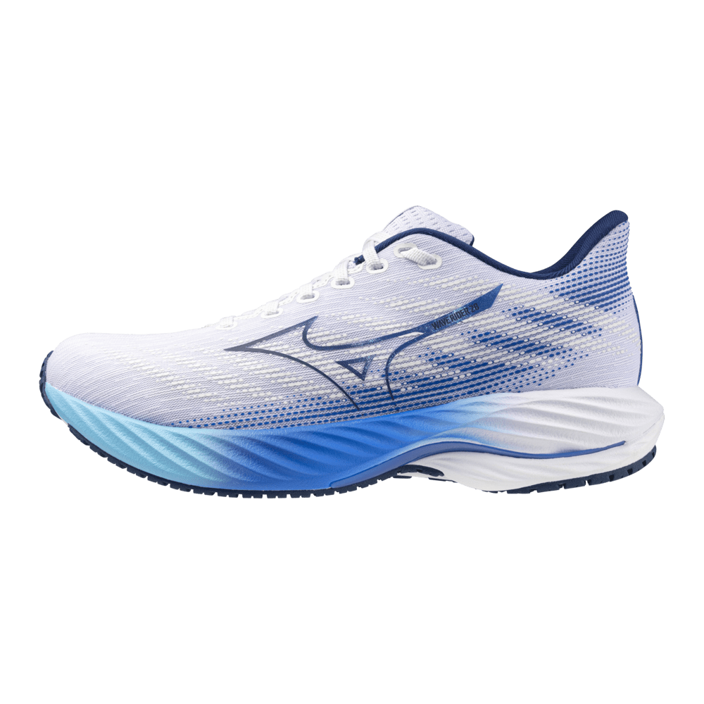 Mizuno Footwear Mizuno Women's Wave Rider 28 AW24 - White/Mugen Blue/River Blue - Up and Running