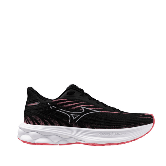 Mizuno Shoes Mizuno Women's Wave Skyrise 6 Running Shoes in Black/Camellia Rose SS25 - Up and Running