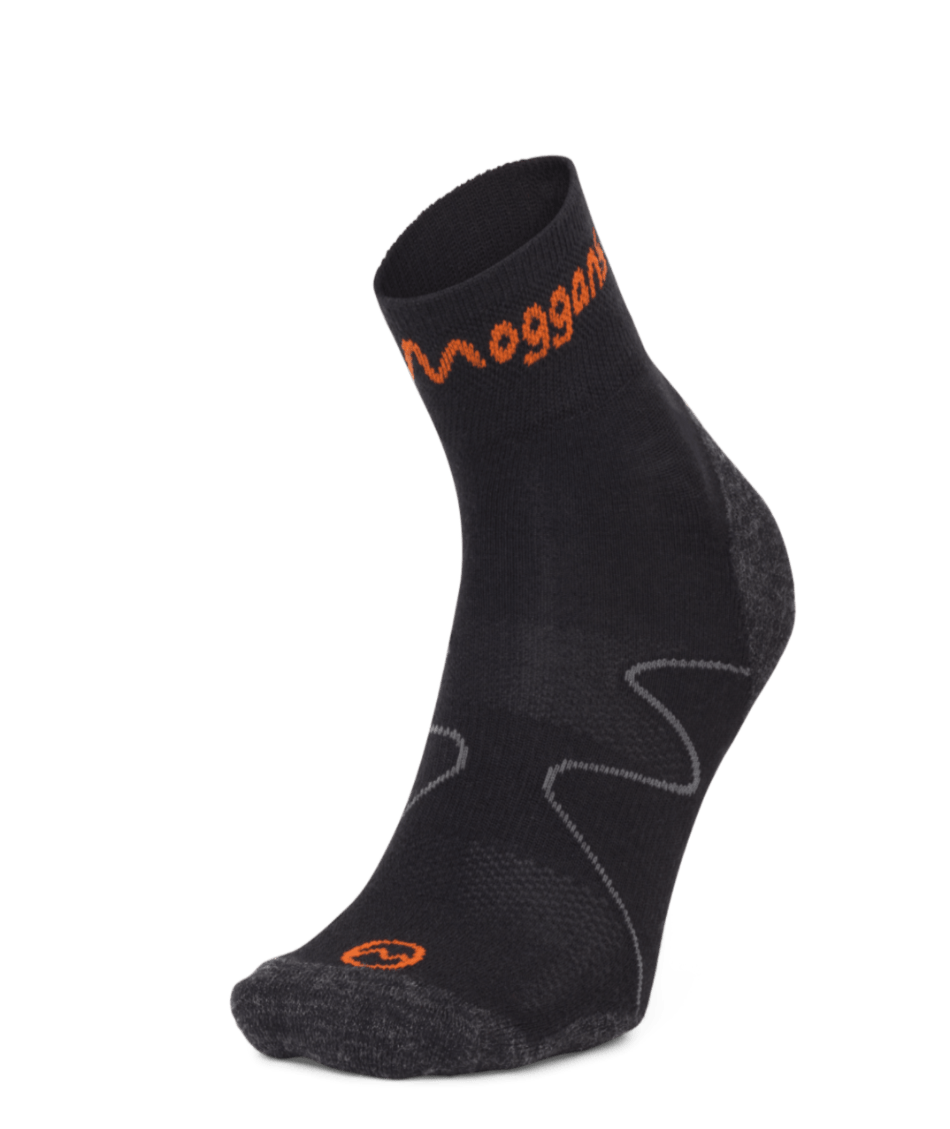 Moggans Accessories Moggans Ultralight Merino Ankle Sock in Black - Up and Running