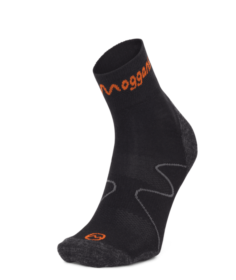 Moggans Accessories Moggans Ultralight Merino Ankle Sock in Black - Up and Running