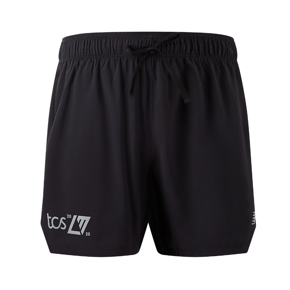 New Balance Clothing New Balance Men's 5" London Graphic RC Running Short in Black SS25 - Up and Running