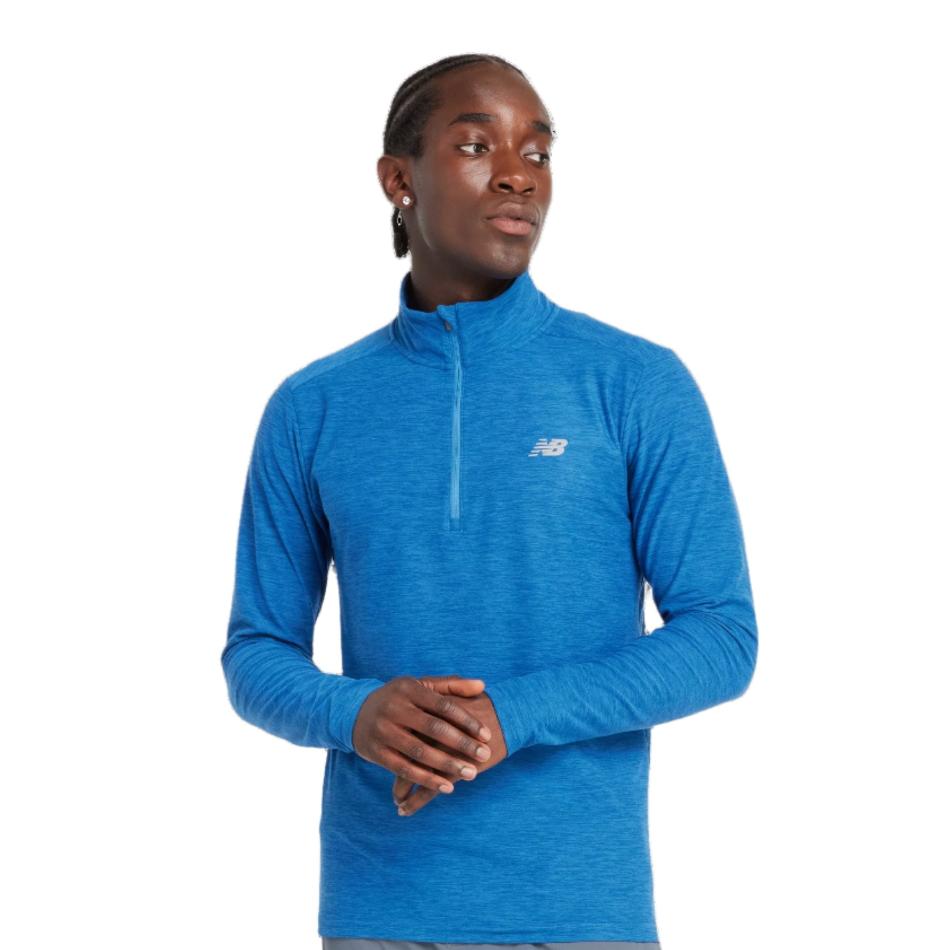 New Balance Clothing New Balance Men's Space Dye 1/4 Zip Top AW24 - Up and Running