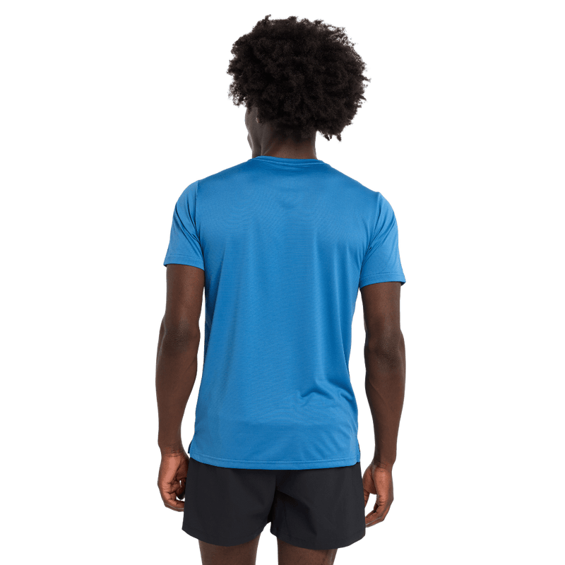 New Balance Clothing New Balance Mne's Athletics Jacquard T-shirt in Heron Blue AW24 - Up and Running