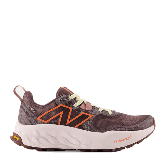 New Balance Shoes New Balance Women's Fresh Foam X Hierro v8 Trail Running Shoes in Licorice with Gulf Red and Pink Granite SS24 - Up and Running