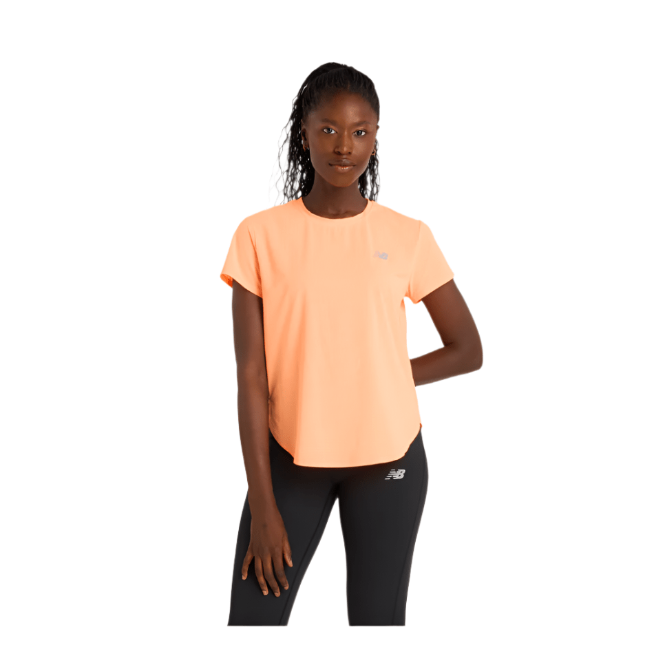 New Balance Clothing New Balance Women's Seasonal Race Day Ultralight T-shirt in HMO SS25 - Up and Running