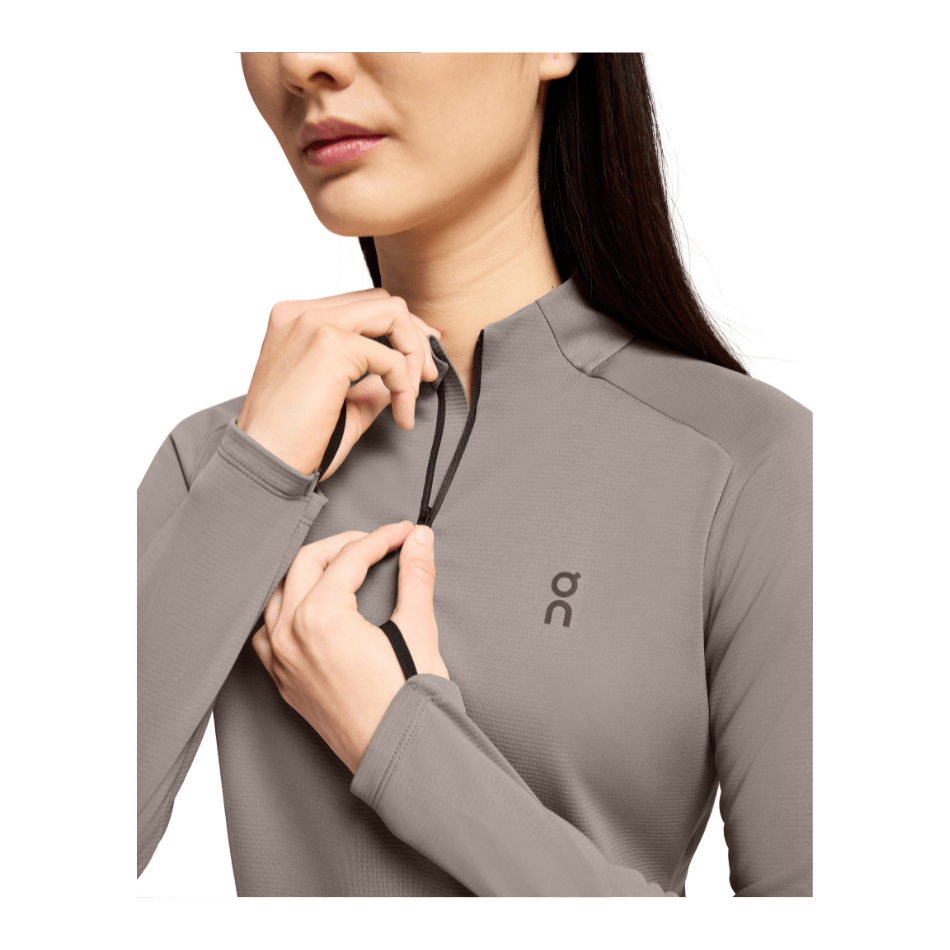 On Clothing On Women's Climate Shirt in Cinder SS25 - Up and Running