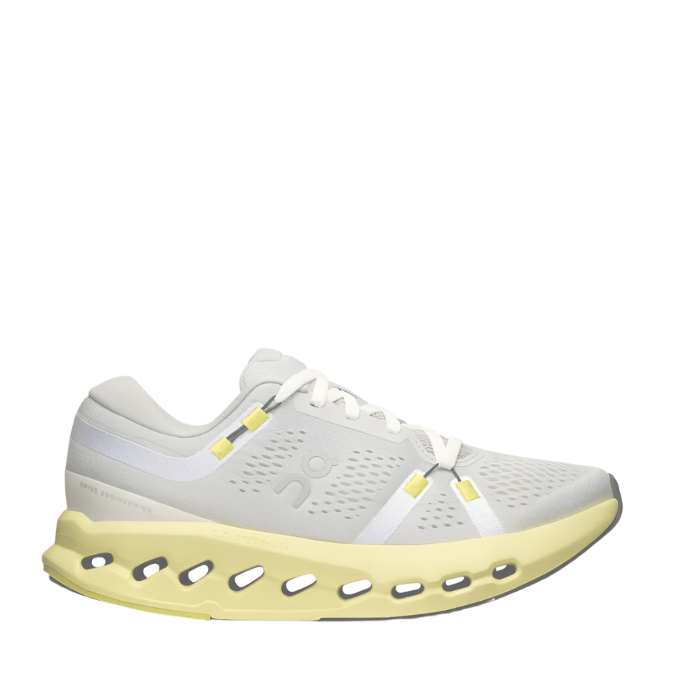 On Shoes On Women's Cloudsurfer 2 Running Shoes in Glacier/Limelight SS25 - Up and Running