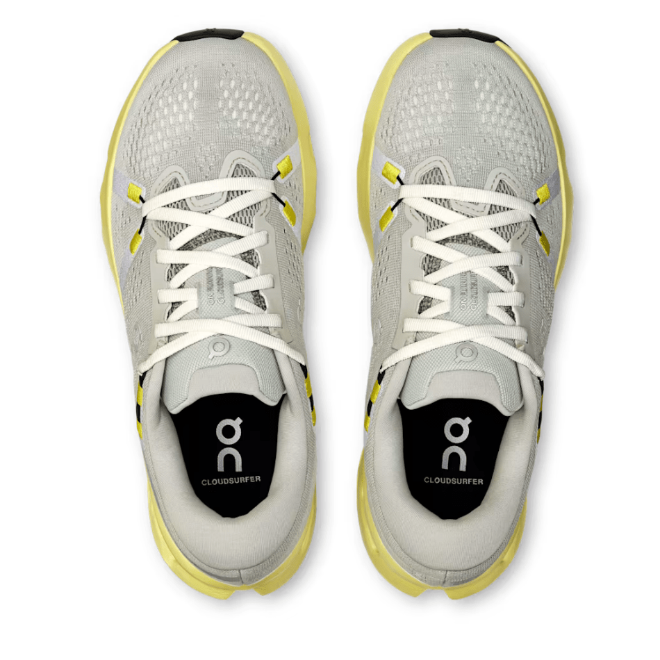On Shoes On Women's Cloudsurfer 2 Running Shoes in Glacier/Limelight SS25 - Up and Running