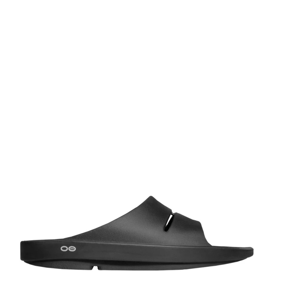 Oofos Shoes OOFOS OOahh Slide Sandal in Black - Up and Running
