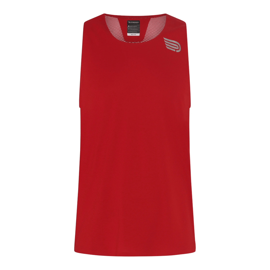 Pressio Clothing S / Flame Red Pressio Men's Elite Singlet SS24 - Up and Running