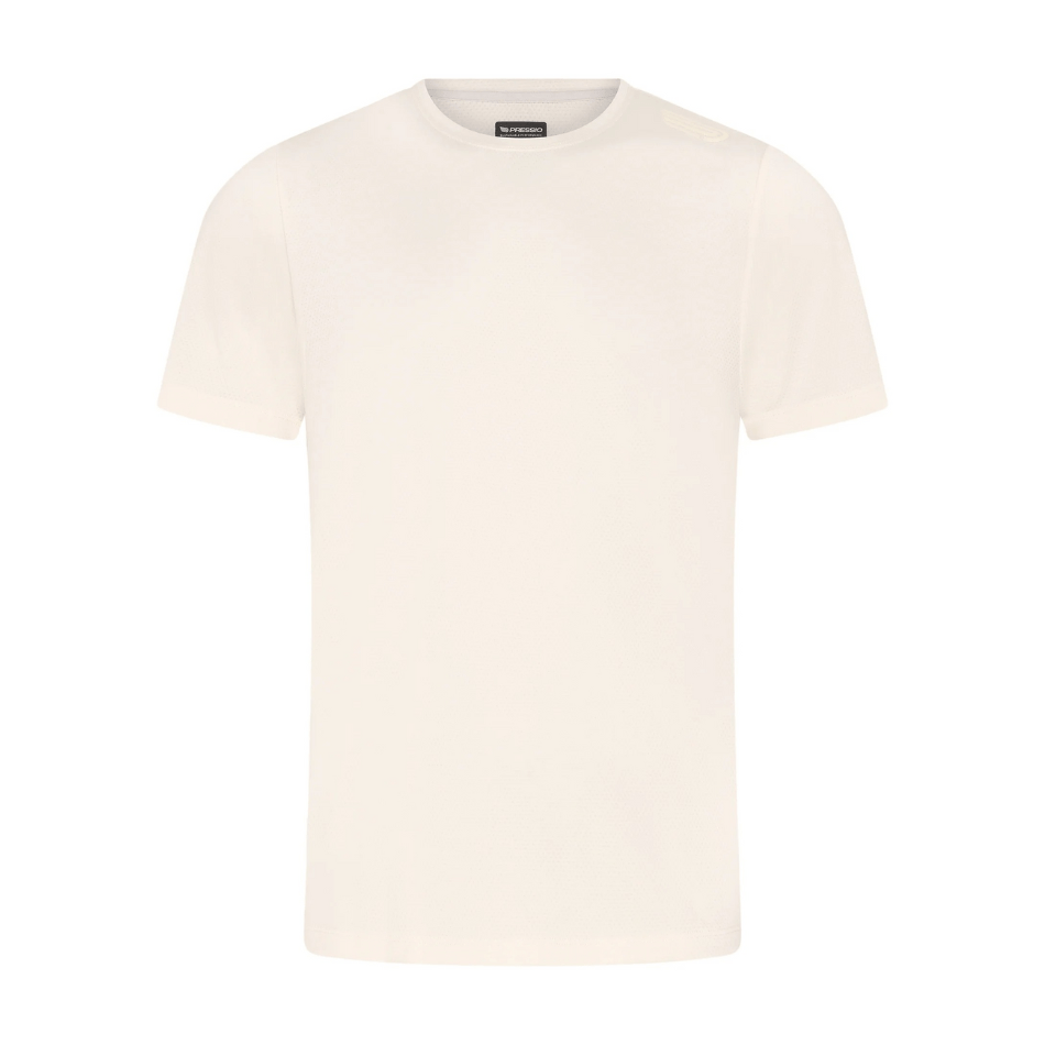 Pressio Clothing Pressio Men's Perform Short Sleeved Top in Stonewhite SS24 - Up and Running