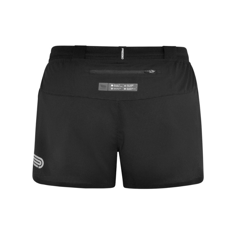 Pressio Clothing Pressio Women's Elite 3" Short in Black SS24 - Up and Running