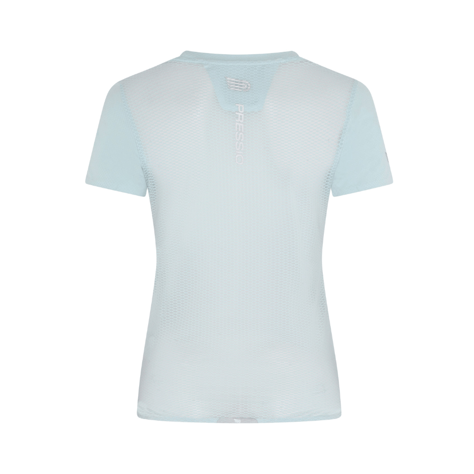 Pressio Clothing Pressio Women's Elite Short Sleeved Top in Cornflower Blue SS24 - Up and Running