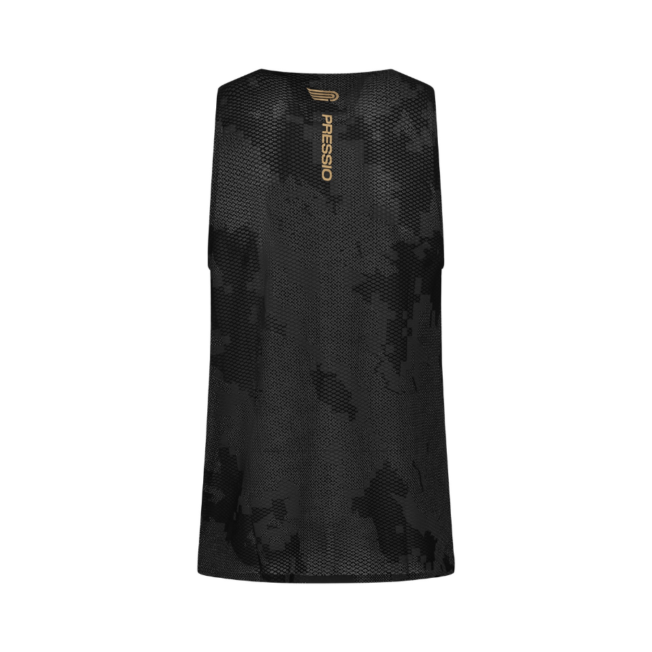 Pressio Clothing Pressio Women's Elite Singlet in Camo Black SS24 - Up and Running