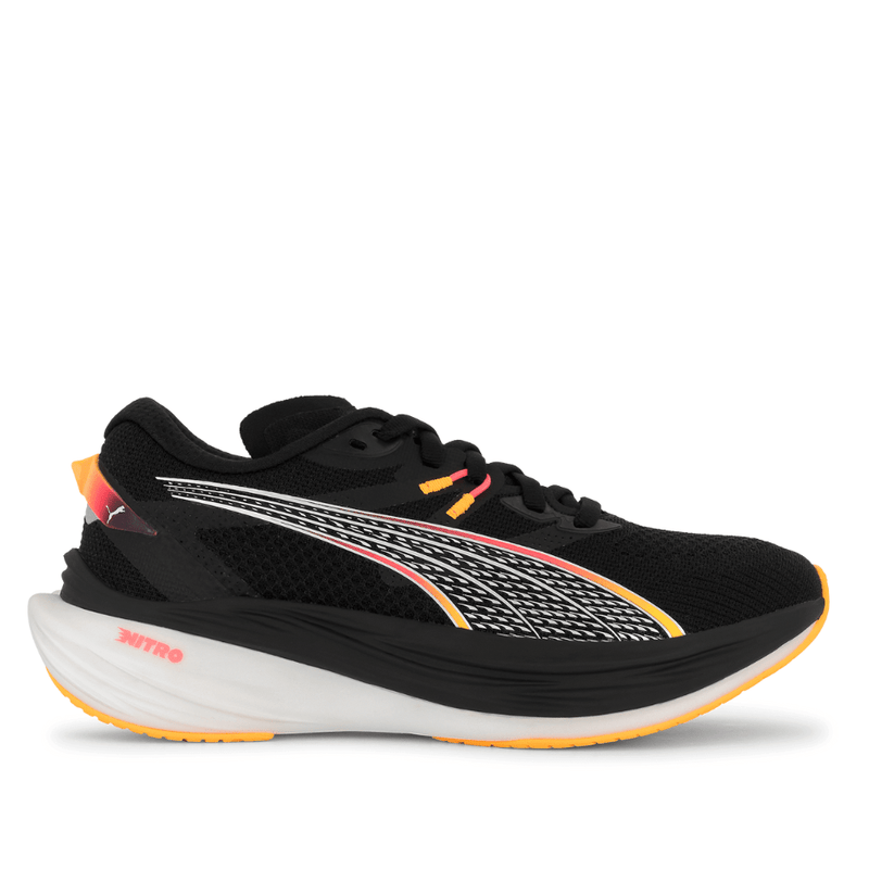 Puma Shoes Puma Deviate Nitro 3 Women's Running Shoes AW24 Black/Sunset Glow/Sun Stream - Up and Running