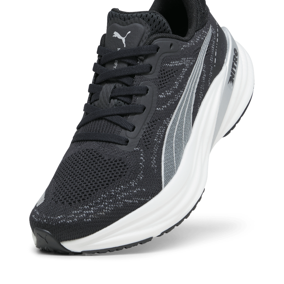 Puma Footwear Puma Magnify Nitro 2 Women's  Running Shoes SS24 Puma Black-Puma White-Puma Silver - Up and Running