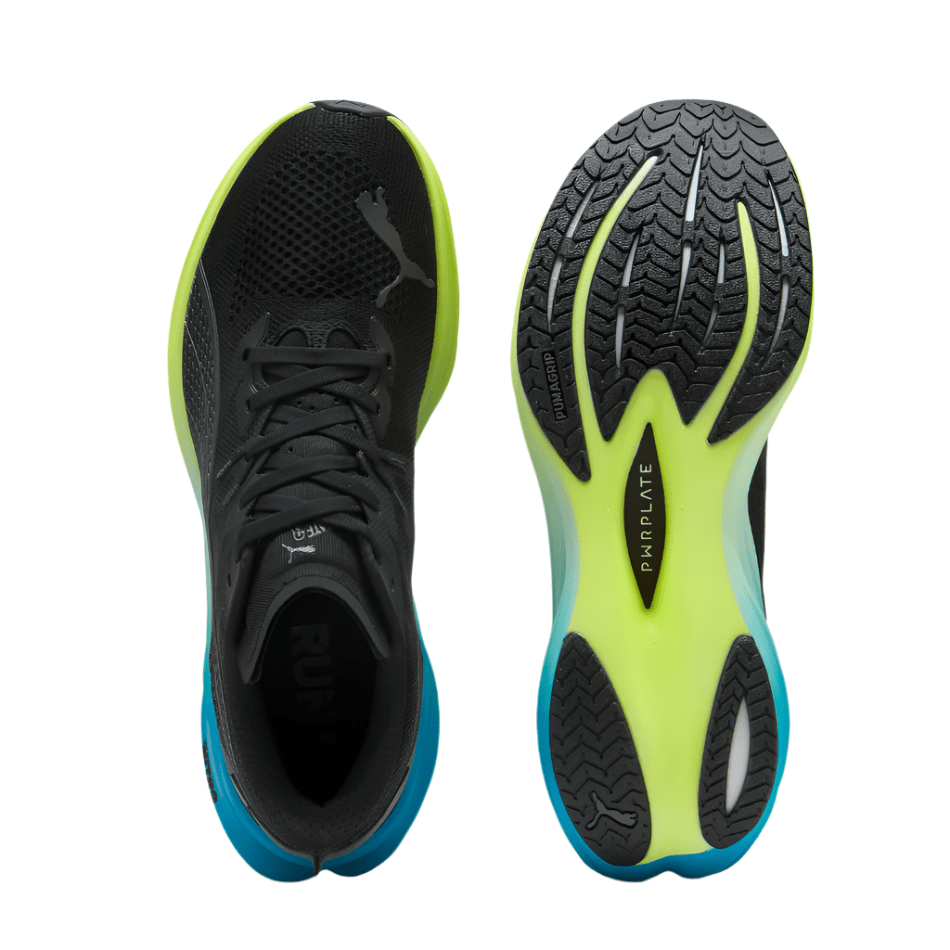 PUMA Shoes Puma Men's Deviate NITRO 3 Running Shoes in Puma Black/Speed Blue AW25 - Up and Running