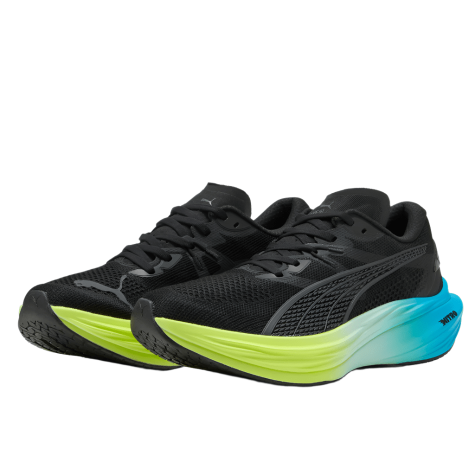 PUMA Shoes Puma Men's Deviate NITRO 3 Running Shoes in Puma Black/Speed Blue AW25 - Up and Running