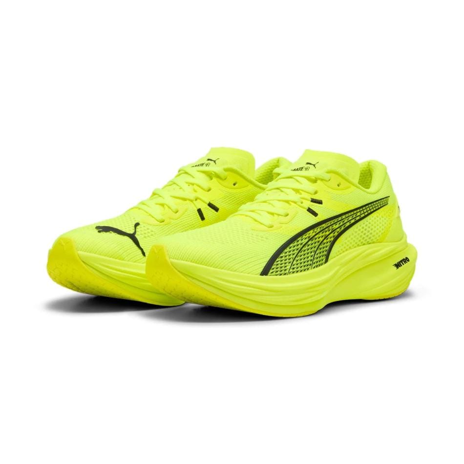 PUMA Shoes Puma Men's Deviate Nitro 3 Running Shoes in Yellow Alert/PUMA Black SS25 - Up and Running