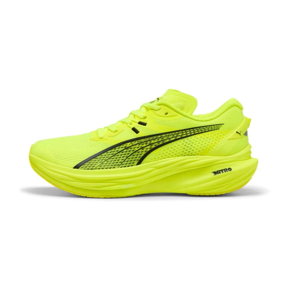 PUMA Shoes Puma Men's Deviate Nitro 3 Running Shoes in Yellow Alert/PUMA Black SS25 - Up and Running