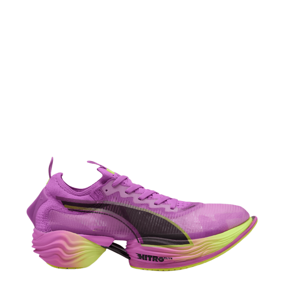 PUMA Shoes Puma Men's Fast-R NITRO Elite 2 Running Shoes in Pure Magenta/Yellow Alert SS25 - Up and Running