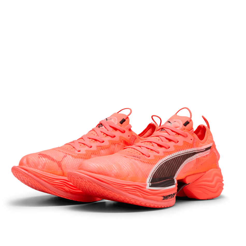 PUMA Shoes Puma Men's Nitro Elite Fast-R Running Shoes in Glowing Red/Puma White SS25 - Up and Running