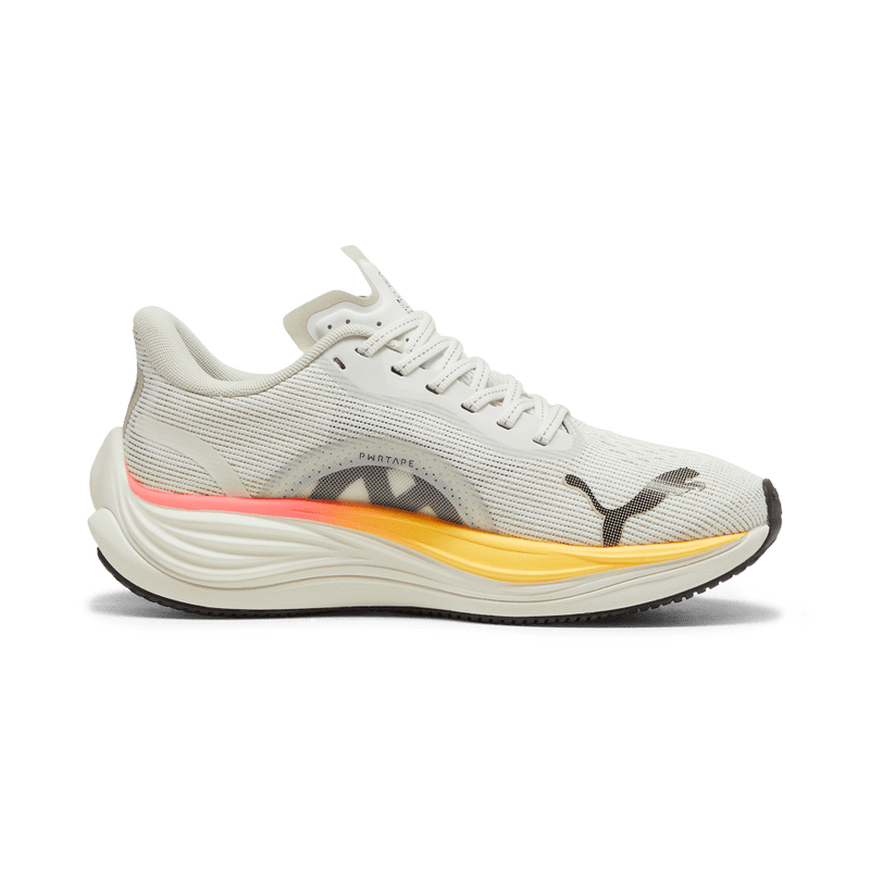 Puma Shoes Puma Velocity Nitro 3 Women's Running Shoes Vapor Gray Sun Stream-Sunset Glow - AW24 - Up and Running