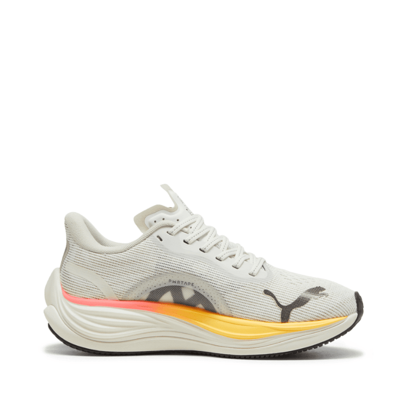 Puma Shoes Puma Velocity Nitro 3 Women's Running Shoes Vapor Gray Sun Stream-Sunset Glow - AW24 - Up and Running