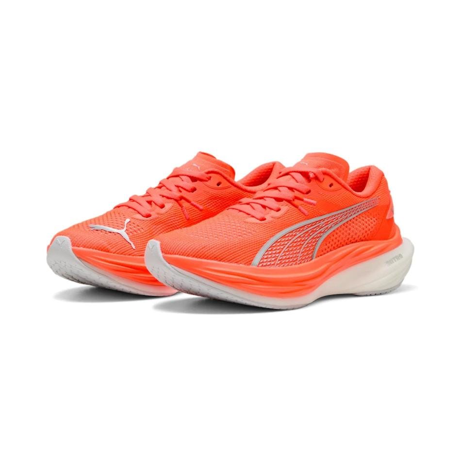 PUMA Shoes Puma Women's Deviate Nitro 3 Running Shoes in Glowing Red/Puma Silver SS25 - Up and Running