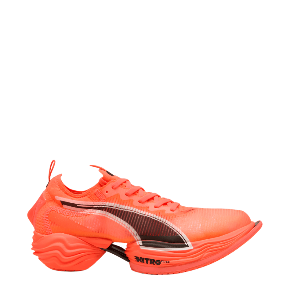 PUMA Shoes Puma Women's Fast-R NITRO Elite 2 Running Shoes in Glowing Red/Puma White SS25 - Up and Running