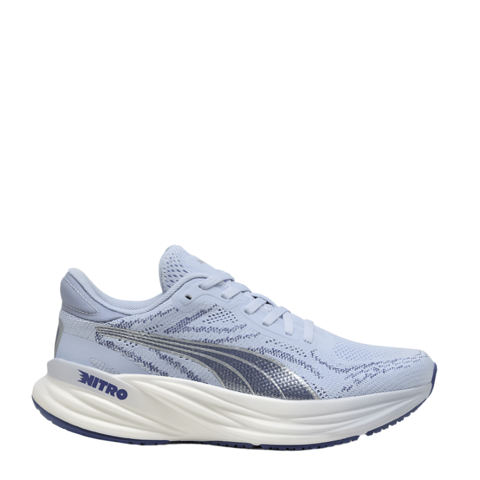 PUMA Shoes Puma Women's Magnify Nitro 2 Running Shoes in Cool Weather/Blue Crystal SS25 - Up and Running