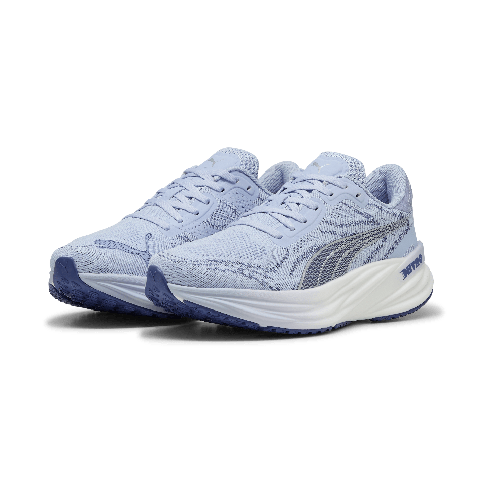 PUMA Shoes Puma Women's Magnify Nitro 2 Running Shoes in Cool Weather/Blue Crystal SS25 - Up and Running