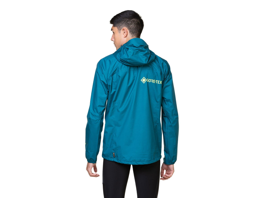 Ronhill Clothing Ronhill Men's Tech Gore-Tex Mercurial Jacket in Deep Teal/Acid AW24 - Up and Running