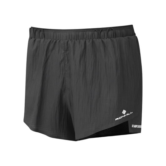 Ronhill Clothing Ronhill Men's Tech Race Short in All Black SS25 - Up and Running