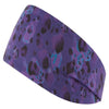 Ronhill Accessories Ronhill Reversible Headband in Purple Leopard AW24 - Up and Running