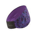 Ronhill Accessories Ronhill Reversible Headband in Purple Leopard AW24 - Up and Running