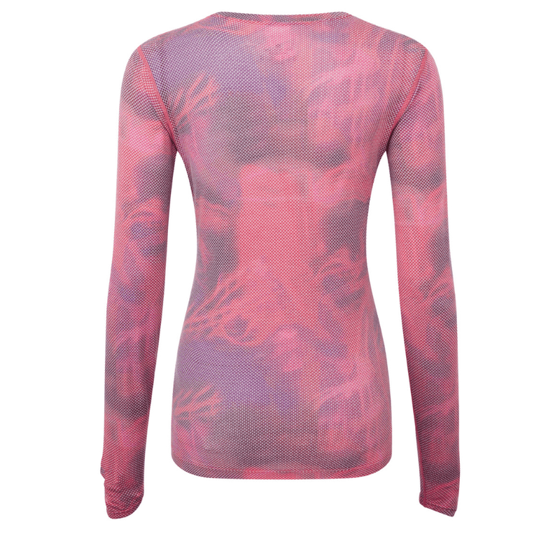 Ronhill Clothing Ronhill Women's Tech Golden Hour Long Sleeve Tee in Salsa Illuminations AW24 - Up and Running