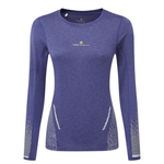 Ronhill Clothing Ronhill Women's Tech Reflect Long Sleeve Tee in Deep Ocean/Reflect AW24 - Up and Running