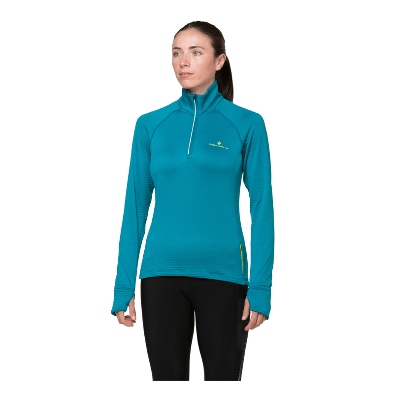 Ronhill Clothing Ronhill Women's Winter 1/2 Zip Top in Marine/Acid AW24 - Up and Running